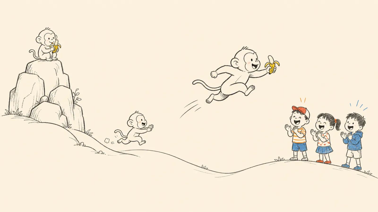 Monkey Mountain whiteboard illustration example from SRT Whiteboard Animation